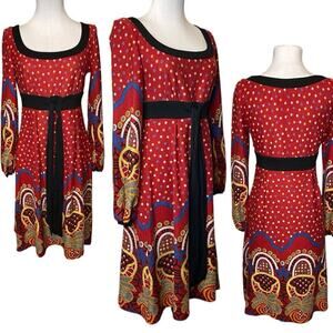 Antihro Aryeh Dress Womens Large Festival Boho Eclectic Artsy Earthy Art To Wear